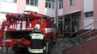 Сотрудники МЧС потушили условный пожар в больнице № 5