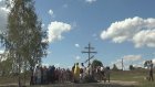 Жители села Андреевка поставили крест на месте разрушенной церкви