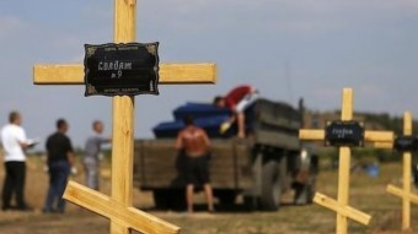 В Сосновоборске простились с погибшим на Украине добровольцем
