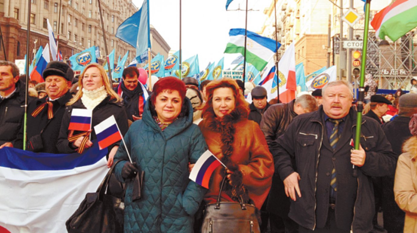 Пензяки маршировали по Москве