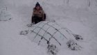 Чаадаевские школьники устроили конкурс снежных фигур