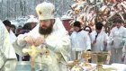 Митрополит освятил купол и крест колокольни на Чемодановском кладбище