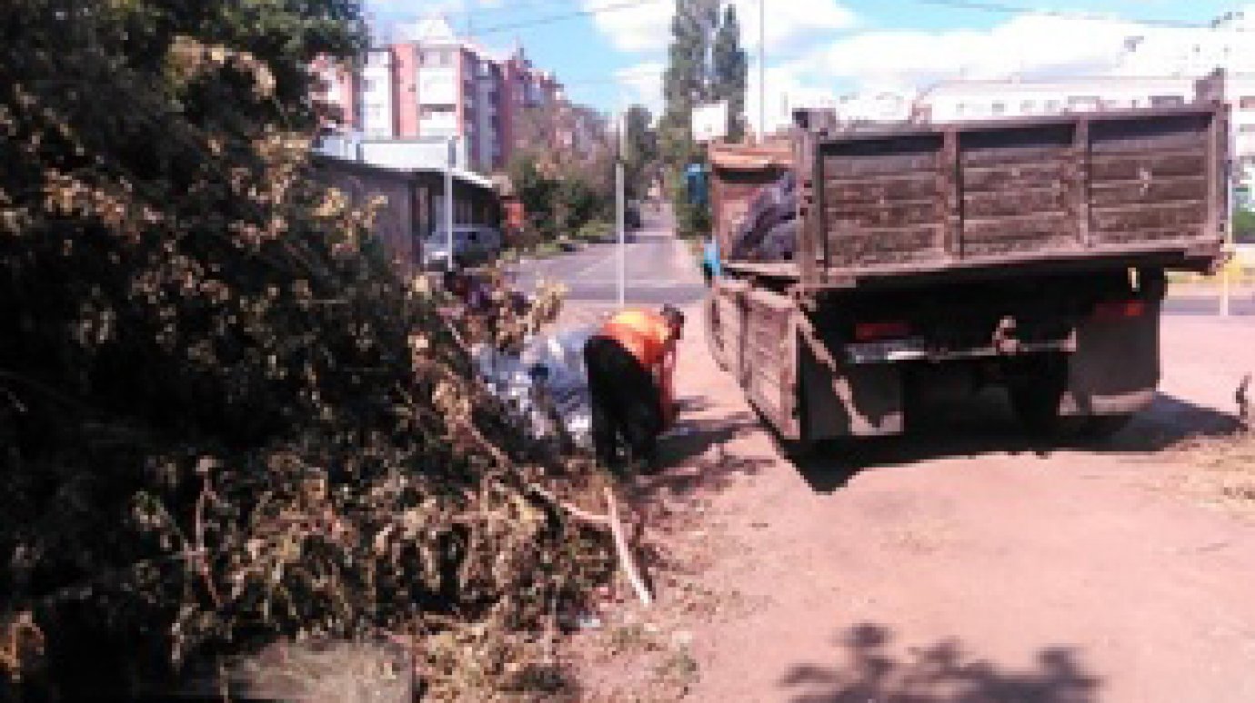 В Ленинском районе Пензы убрали восемь стихийных свалок