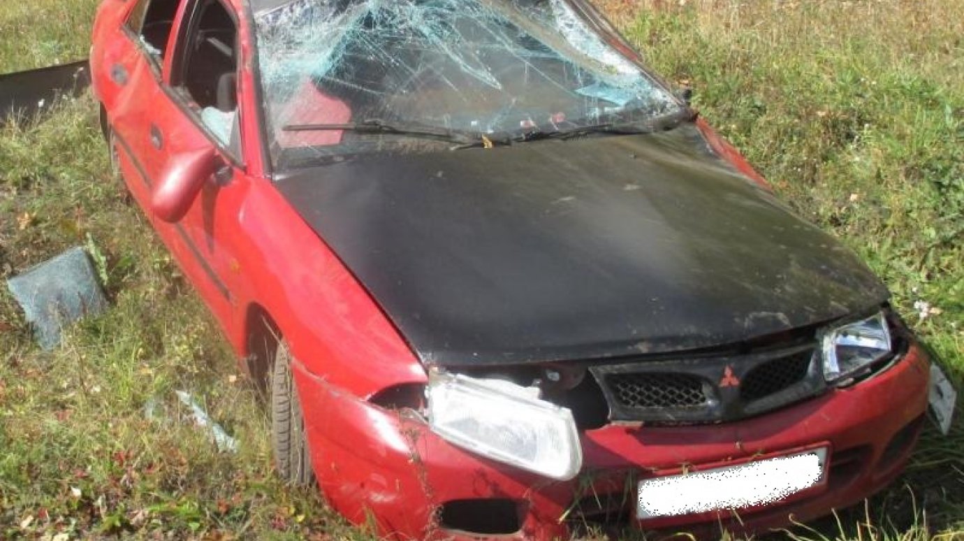 В ДТП в Пачелмском районе пострадала пассажирка Mitsubishi