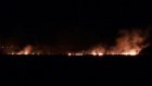 В поселке Мичуринском сгорела трава на площади 15 га