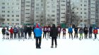 В арбековском дворе устроили хоккейный турнир