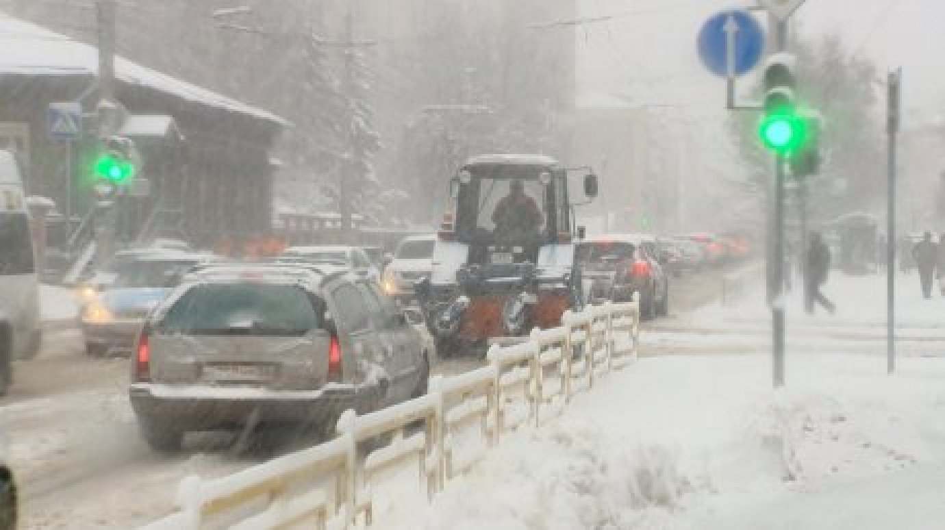 ГИБДД предупредила пензенцев о надвигающемся снегопаде