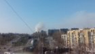 В районе Побочинских дач и Зари пожарные борются с огнем