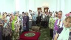 Владыка Серафим провел литургию в восстановленном храме в Блиновке