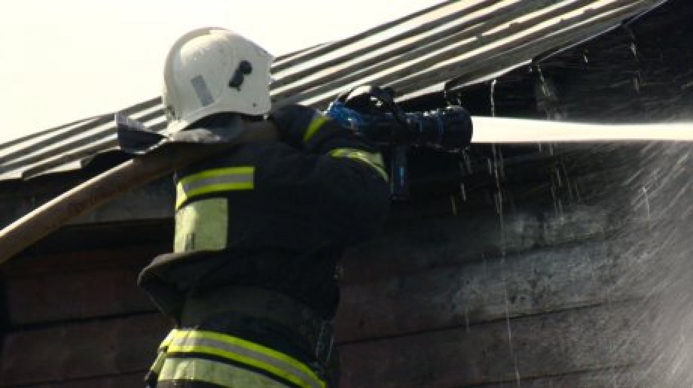 Нижнеломовские добровольцы потушили пожар в жилой зоне