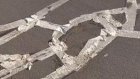 Трещины на дорогах в американском городе заделали туалетной бумагой