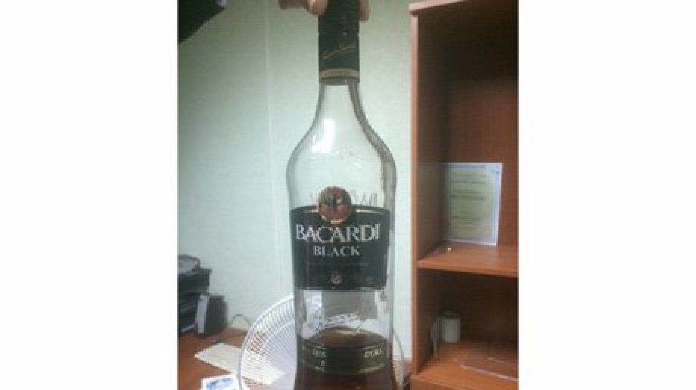 В Кузнецке обнаружили еще 70 бутылок поддельного рома Bacardi