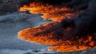 Под Оренбургом загорелась нефтяная скважина