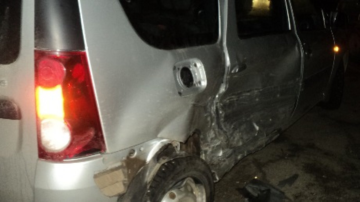 В Мокшане при столкновении двух автомобилей пострадал мужчина
