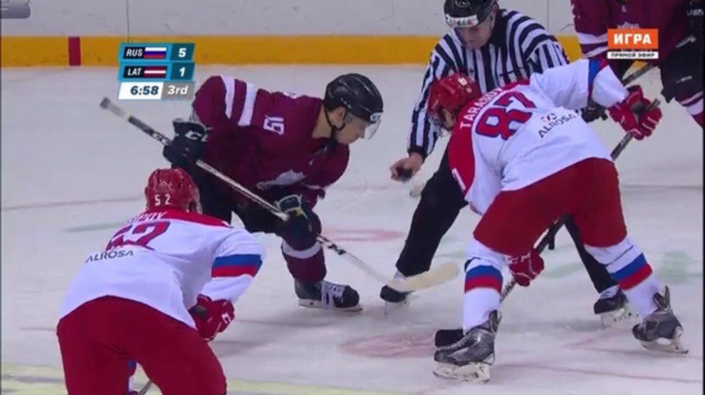 Хоккеист «Дизеля» забросил шайбу сборной Латвии на универсиаде