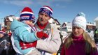 Самым младшим участником «Лыжни России» стал двухлетний малыш