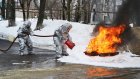 В Нижнем Ломове пожарные проводили зиму с огоньком