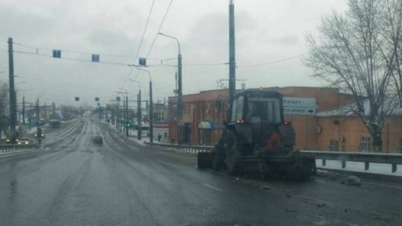 В Пензе вернулись к зимней технологии очистки дорог