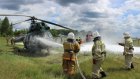 В Пензенском аэропорту прошли учения по тушению горящего вертолета