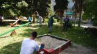 На улице Луначарского благоустроили детскую игровую площадку