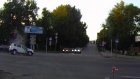 В Сети появилось видео ДТП с мотоциклом на проспекте Победы