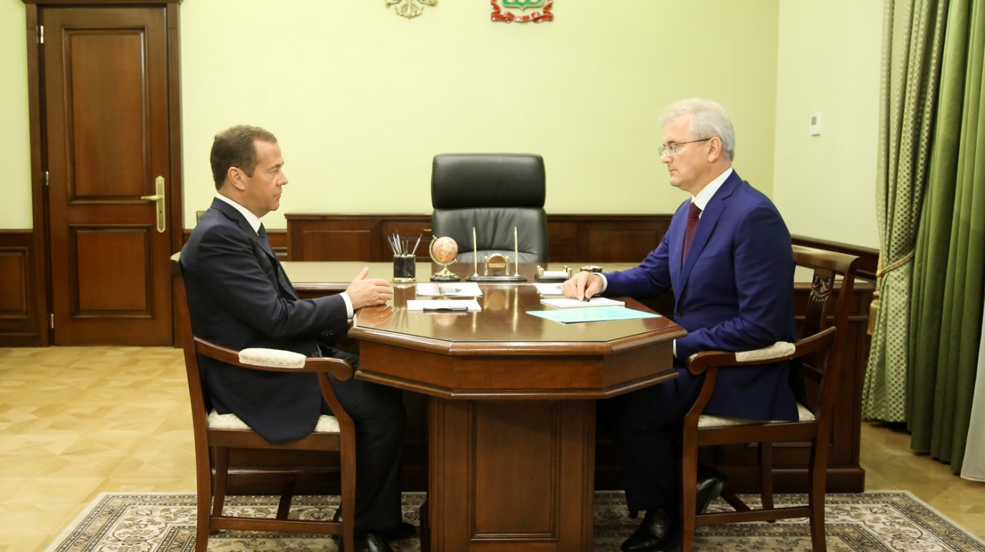 Дмитрий Медведев и Иван Белозерцев обсудили развитие Пензенской области