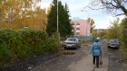 Дорога возле поликлиники на улице Краснова превратилась в трясину
