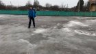 Из-за оттепели на хоккейных площадках в Пензе растаял лед