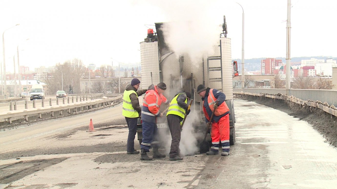 В Пензе дорожники приступили к ремонту Гагаринского путепровода