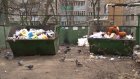 На ул. Дзержинского мусор перешел границу контейнерной площадки