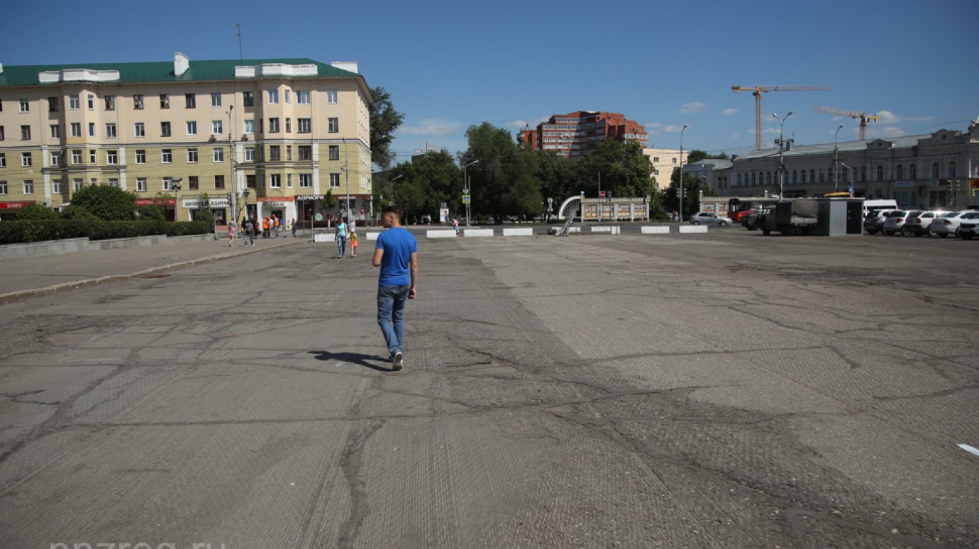 Площадь Ленина в Пензе должны вымостить гранитом к 7 ноября