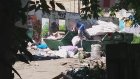 Жители ул. Ухтомского предпочитают оставлять мусор вне контейнеров