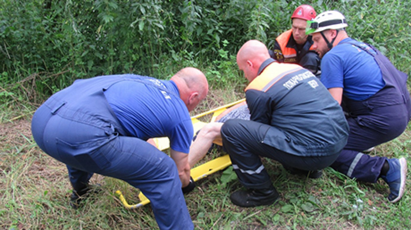 Пензенские спасатели вынесли из леса женщину с переломом шейки бедра