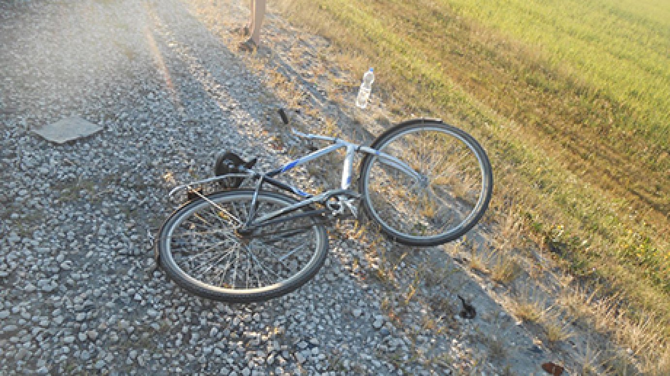 На трассе в Кузнецком районе водитель фуры сбил велосипедиста