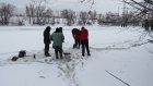 В Пензе во льду на Суре наблюдаются промоины