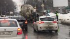На улице Луначарского в Пензе столкнулись цистерна и грузовик