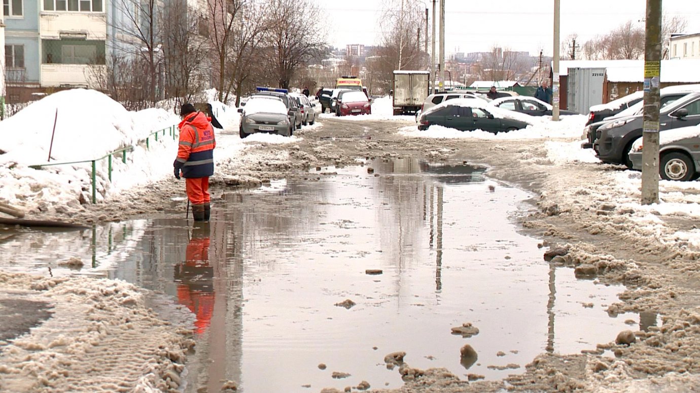В Пензе от паводковых вод пострадали первые улицы