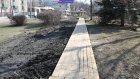 На Ленинградской модернизировали «тротуар» из деревянных поддонов