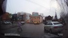 На улице Захарова водитель «Лады-Весты» не уступил пешеходу