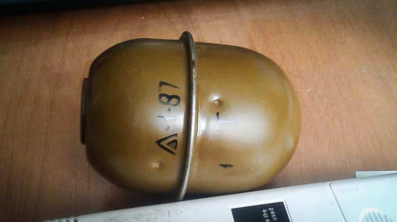 Житель Нижнеломовского района нашел дома ручную гранату