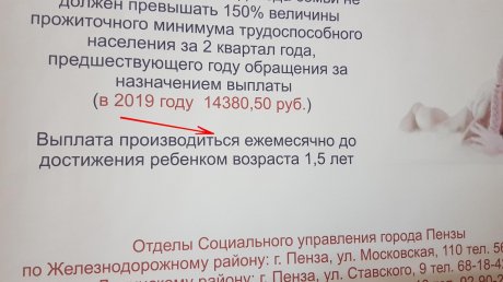 Пензенец нашел ошибку на плакате в здании районной администрации