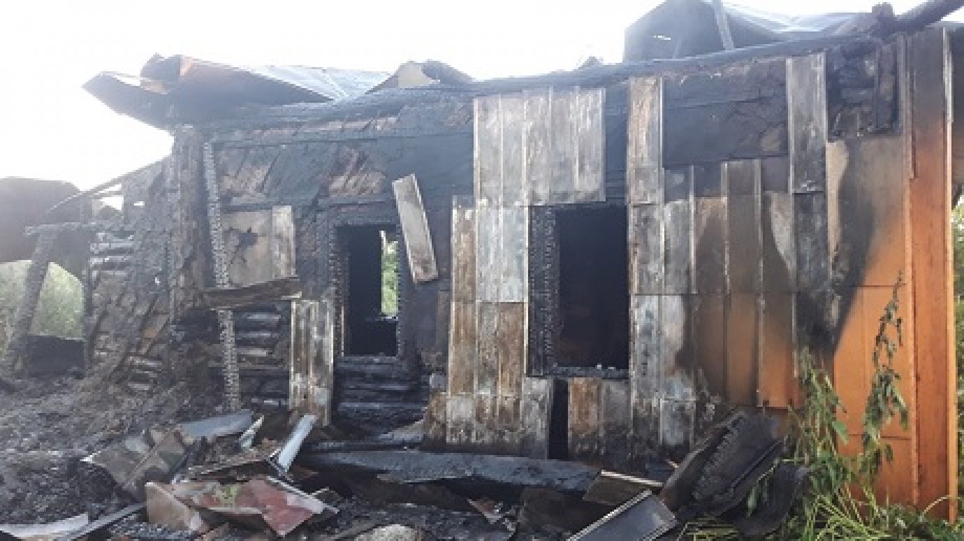 Причиной пожара в Сосновке могло стать неосторожное обращение с огнем