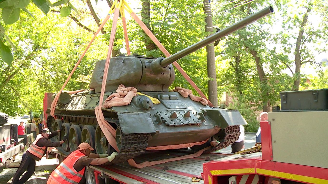 В Пензе снятый танк Т-34 подготовят к параду