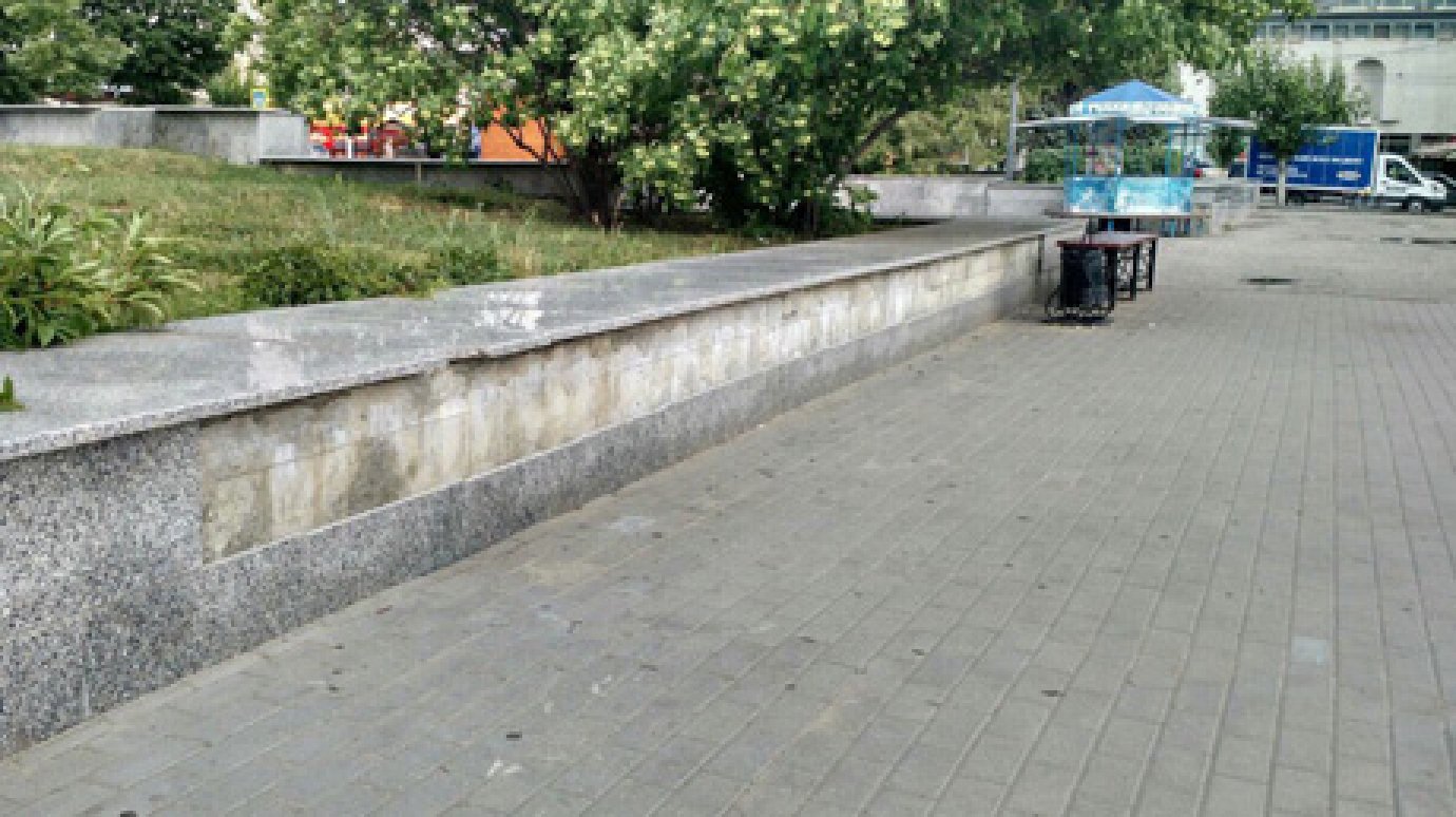 Пензенцы заметили исчезновение гранитных плит на Фонтанной площади