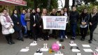 В Пензе противники абортов провели акцию «Они могли бы пойти в школу»
