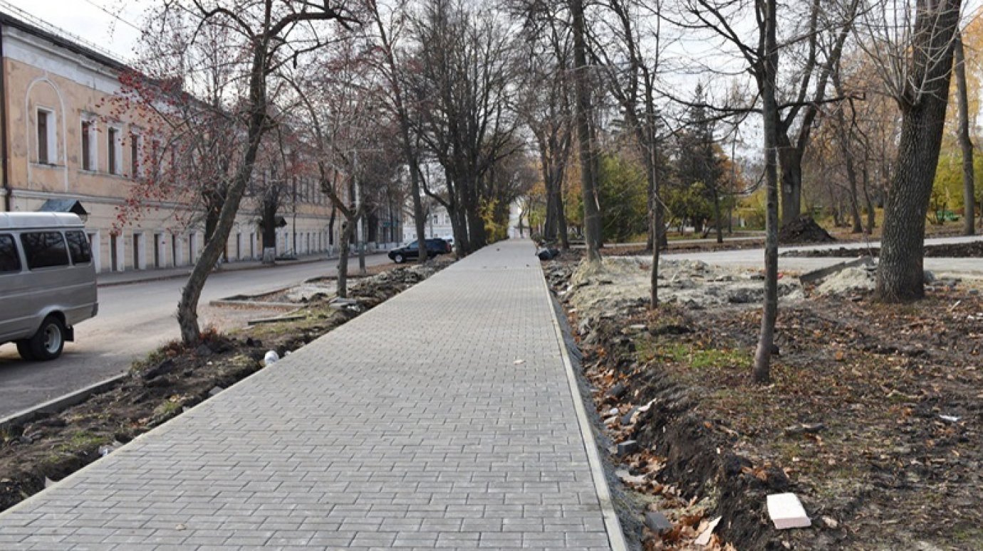 Тротуар на ул. Белинского в Пензе отремонтируют на сэкономленные деньги