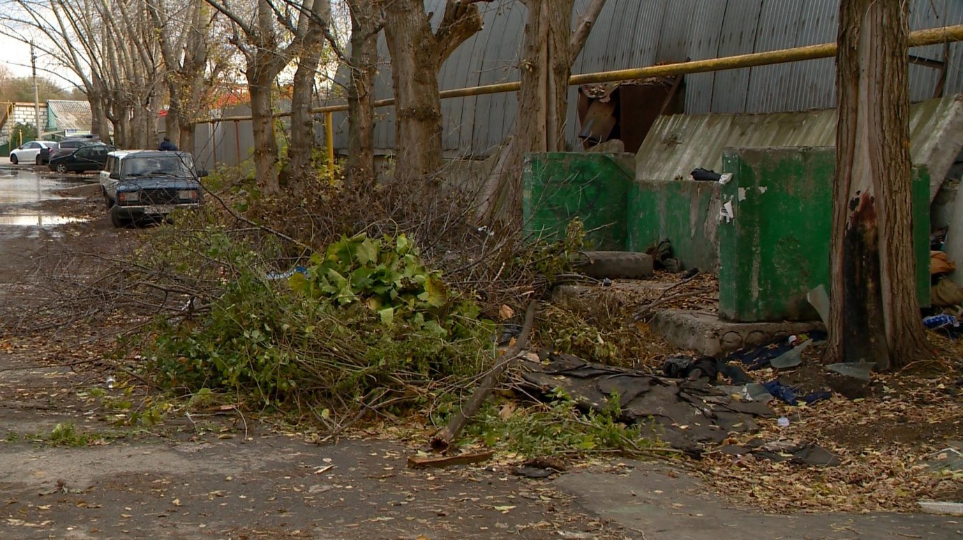 У теплотрассы на улице Егорова регулярно копятся бытовые отходы