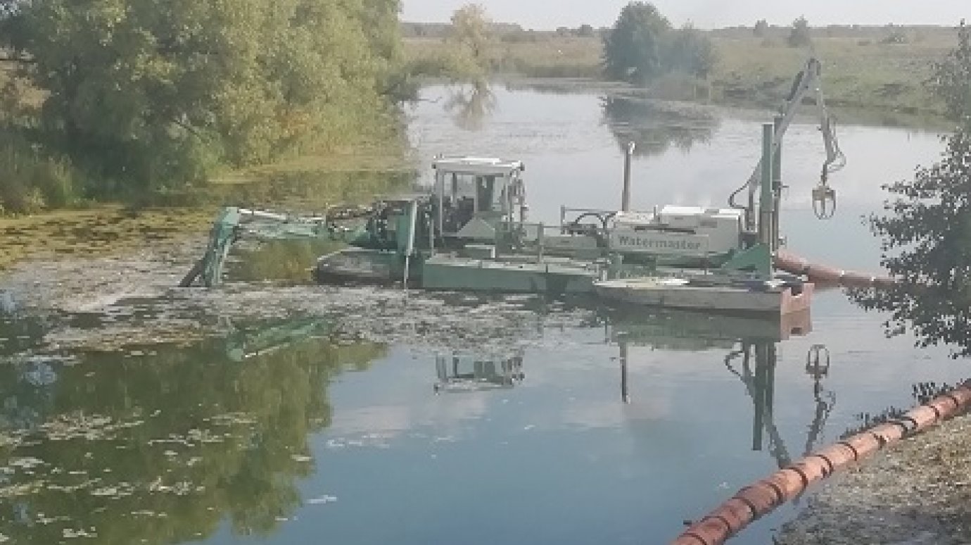 В Пензенской области завершается расчистка двух водных объектов