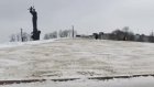 Склон у памятника Победы в Пензе засыпали песком