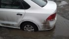 В Терновке автомобиль попал в ловушку на дороге